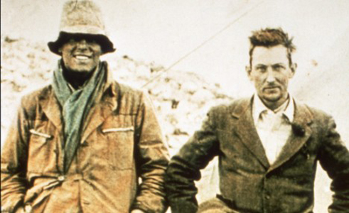 Andrew Irvine, left, and George Mallory