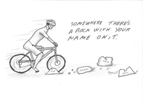 mountain bike, cartoon